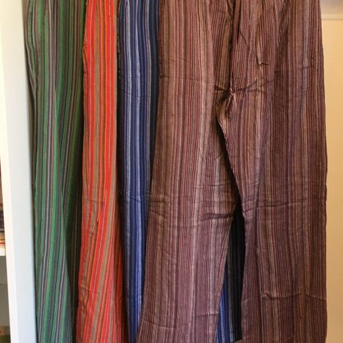 Adult cotton stripy pants