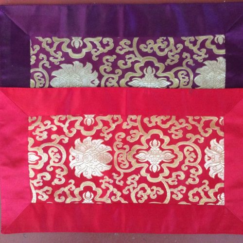 Lotus Pattern altar cloth with contrast border 36x31cm