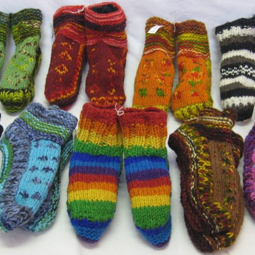 Woollen Meditation Socks w' Fleece Lining