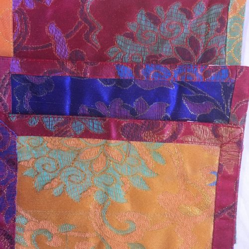 Dorje & Bell Altar Cloth - Tibetan Style Brocade - 15x20cm