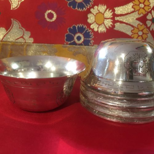 Silver Coloured Offering Bowls