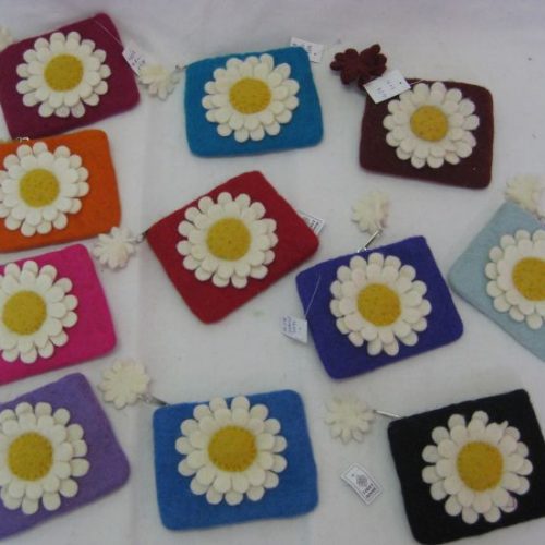 Felt Flower Purse