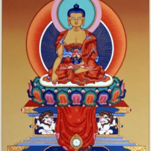 Buddha Shakyamuni postcard 1  / Andy Weber