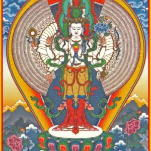 1000-Arm Avalokitesvara postcard / Andy Weber