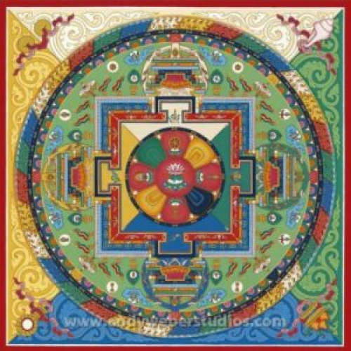 Mandala of Compassion postcard / Andy Weber