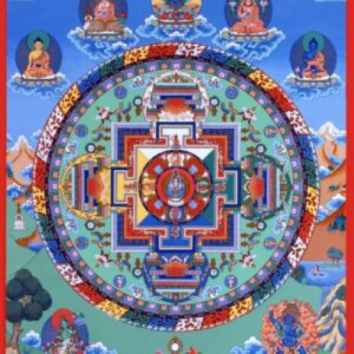Mandala of Avalokitesvara postcard / Andy Weber