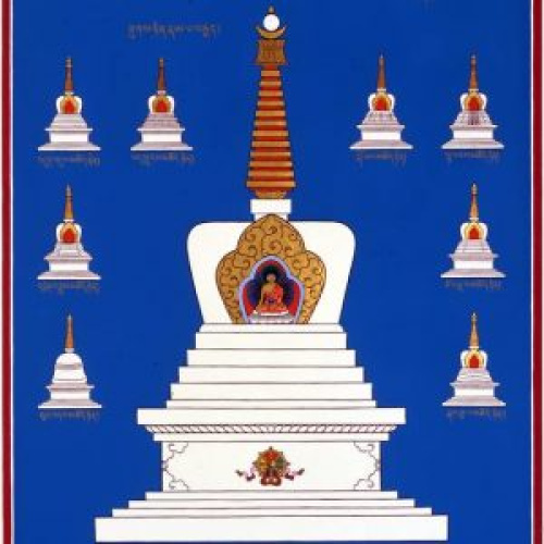 Stupa of Englightenment postcard / Andy Weber