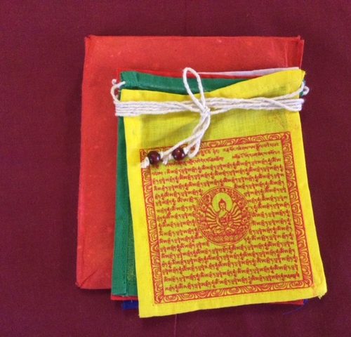 Amitava Prayer Flags - string of 5 flags - 10x10cm