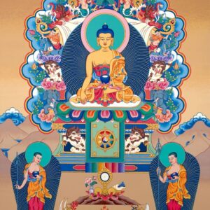 Buddha Shakyamuni & Two Disciples postcard / Andy Weber