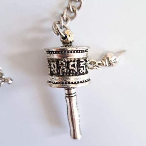 Prayer Wheel Keyring